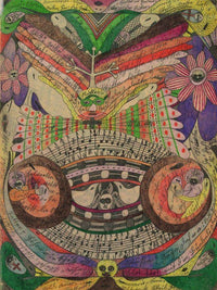 The Eyeglass Butterfly In India 1911 By Adolf Wolfli Fine Art Print