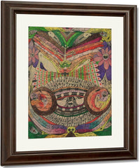 The Eyeglass Butterfly In India 1911 By Adolf Wolfli Fine Art Print