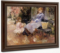 The Fable 1883 Oil On Canvas Private Collection By Berthe Morisot Fine Art Print
