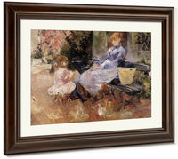 The Fable 1883 Oil On Canvas Private Collection By Berthe Morisot Fine Art Print