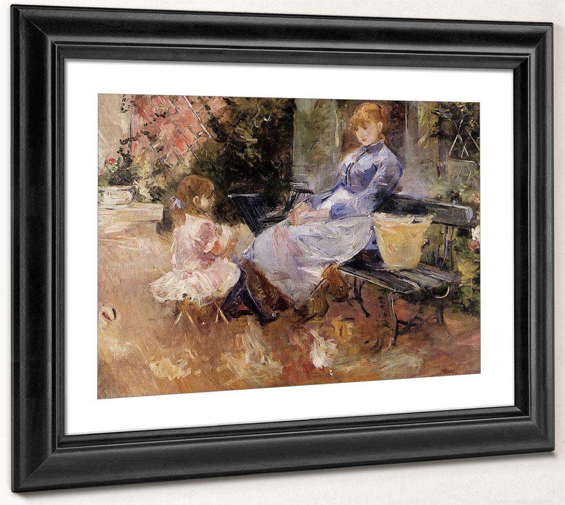 The Fable 1883 Oil On Canvas Private Collection By Berthe Morisot Fine Art Print