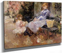 The Fable 1883 Oil On Canvas Private Collection By Berthe Morisot Fine Art Print
