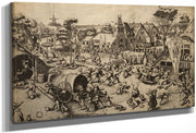 The Fair Of Saint George's Day By I Fine Art Print