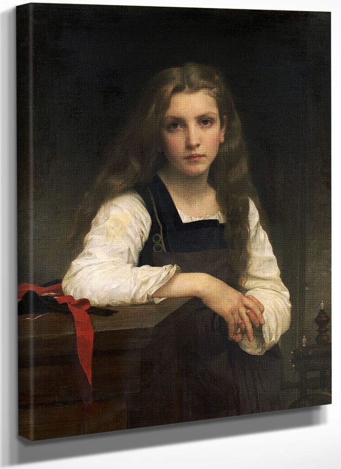 The Fair Spinner By William Adolphe Bouguereau Fine Art Print