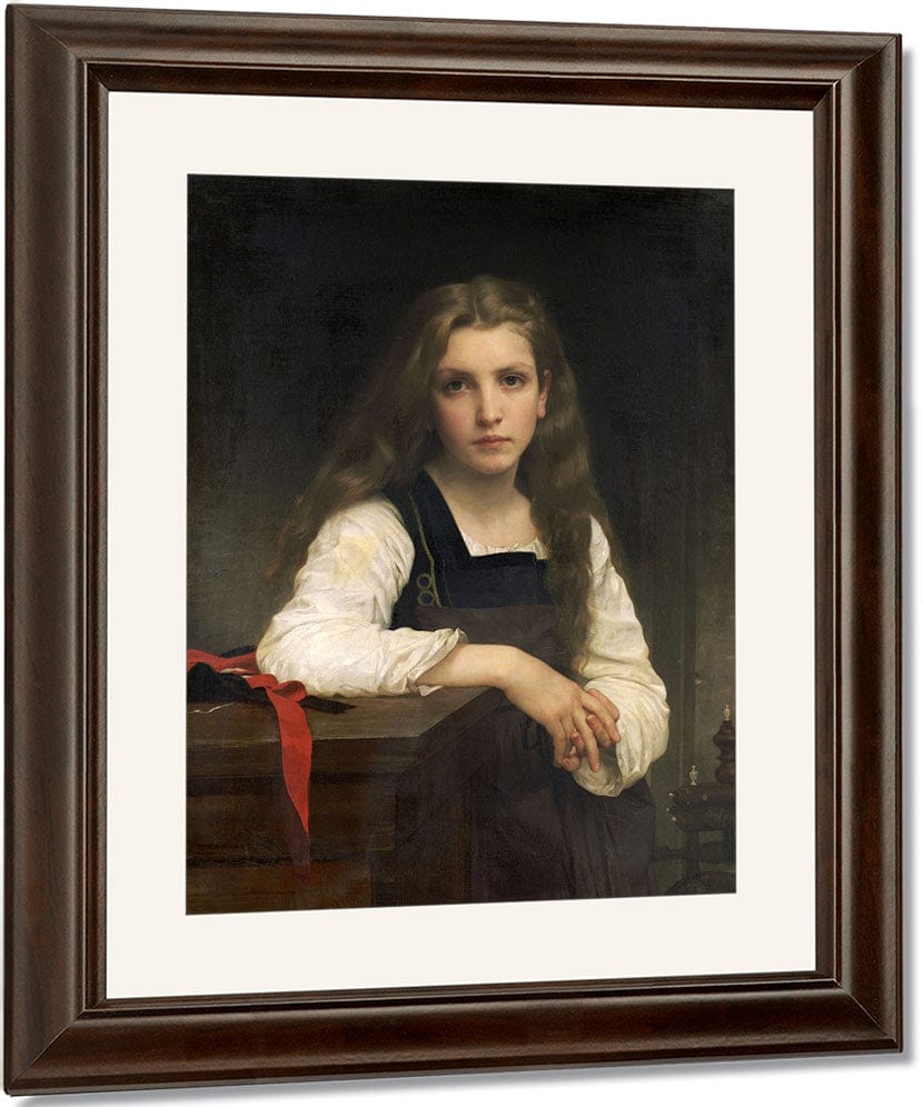The Fair Spinner By William Adolphe Bouguereau Fine Art Print