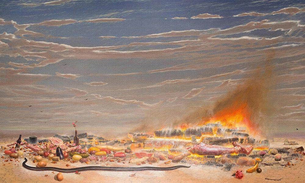 The Fall (Incendiary Detritus), 2000 By Robert Reid Fine Art Print