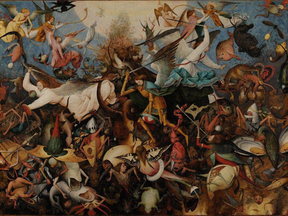 The Fall Of The Rebel Angels 1562 117X162Cm Royal Museums Of Fine Arts In Belgium By The Elder Fine Art Print