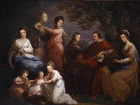 The Family Of The Earl Of Gower 1772  5925X8200Mm Neoclassicism National Museum Of Women In Arts By Angelica Kauffmann Fine Art Print