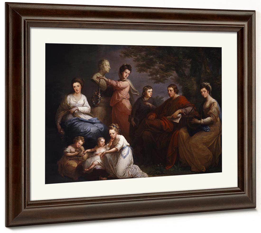 The Family Of The Earl Of Gower 1772  5925X8200Mm Neoclassicism National Museum Of Women In Arts By Angelica Kauffmann Fine Art Print