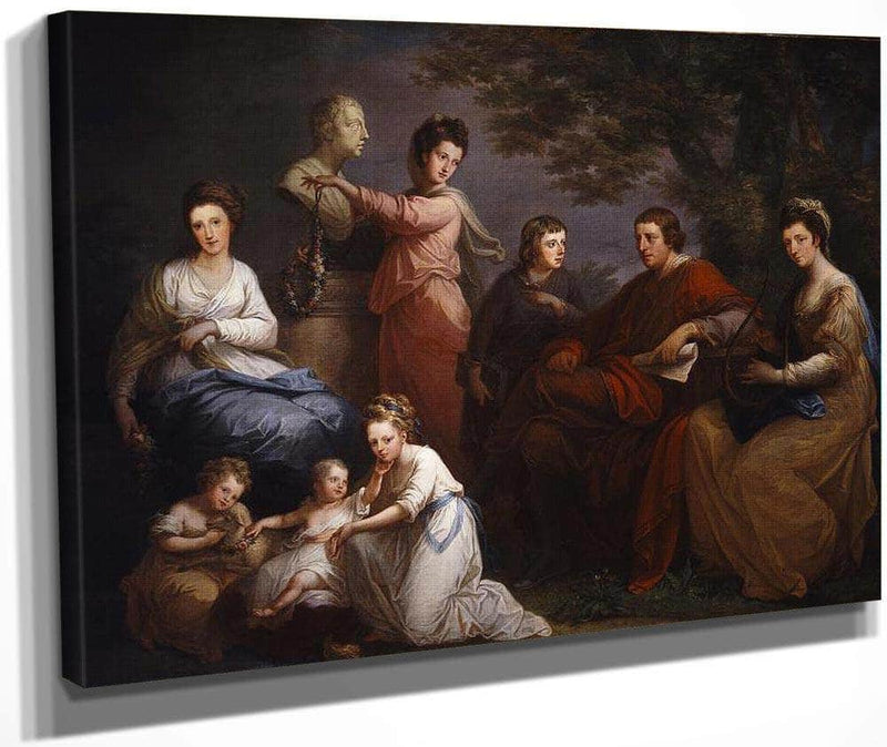 The Family Of The Earl Of Gower 1772  5925X8200Mm Neoclassicism National Museum Of Women In Arts By Angelica Kauffmann Fine Art Print