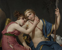 The Farewell Of Telemachus And Eucharis By Jacques Louis David Fine Art Print