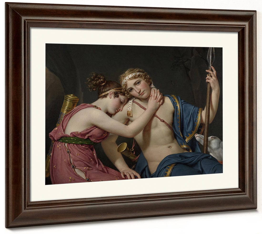 The Farewell Of Telemachus And Eucharis By Jacques Louis David Fine Art Print