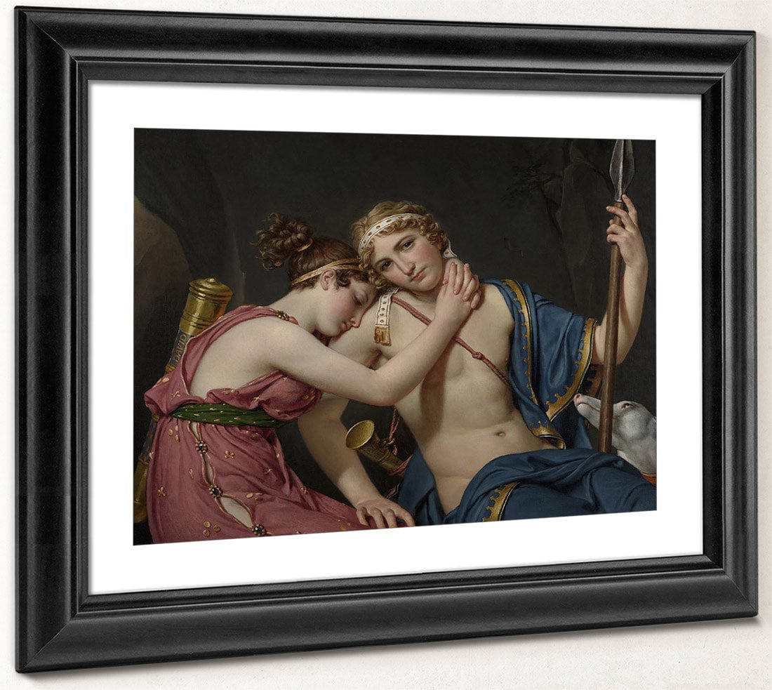 The Farewell Of Telemachus And Eucharis By Jacques Louis David Fine Art Print