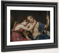 The Farewell Of Telemachus And Eucharis By Jacques Louis David Fine Art Print