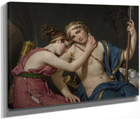 The Farewell Of Telemachus And Eucharis By Jacques Louis David Fine Art Print