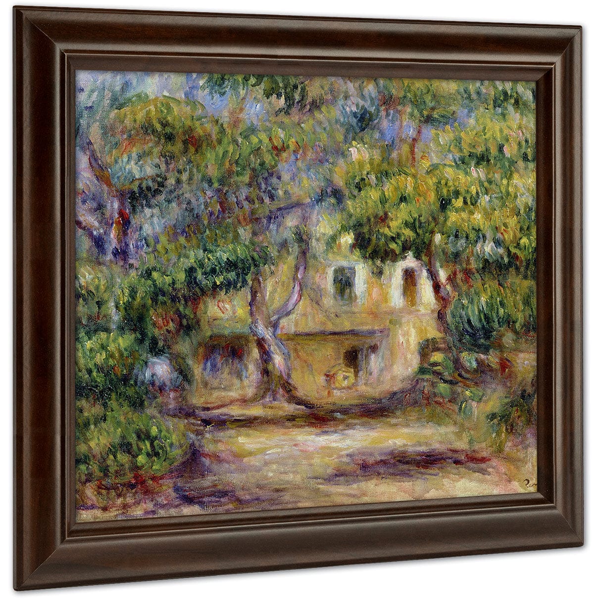 The Farm At Les Collettes By Pierre Auguste Renoir Fine Art Print