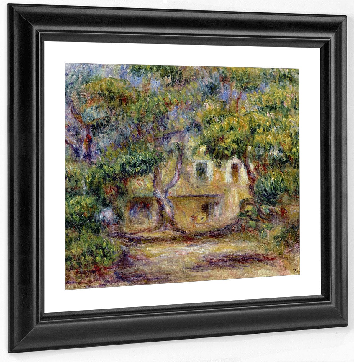 The Farm At Les Collettes By Pierre Auguste Renoir Fine Art Print