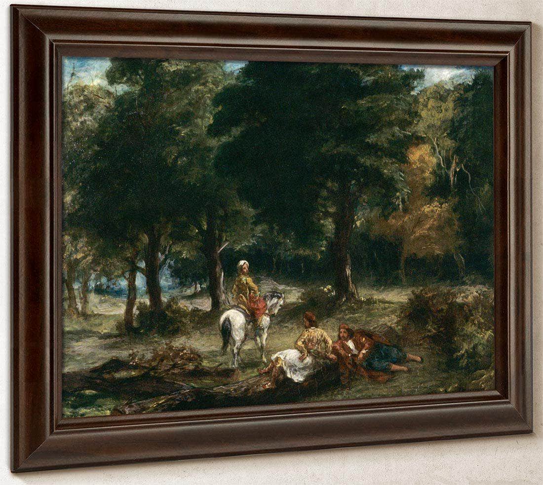 The Farm At The Entrance To The Woods By  Bonheur Rosa By Eugene Delacroix Fine Art Print
