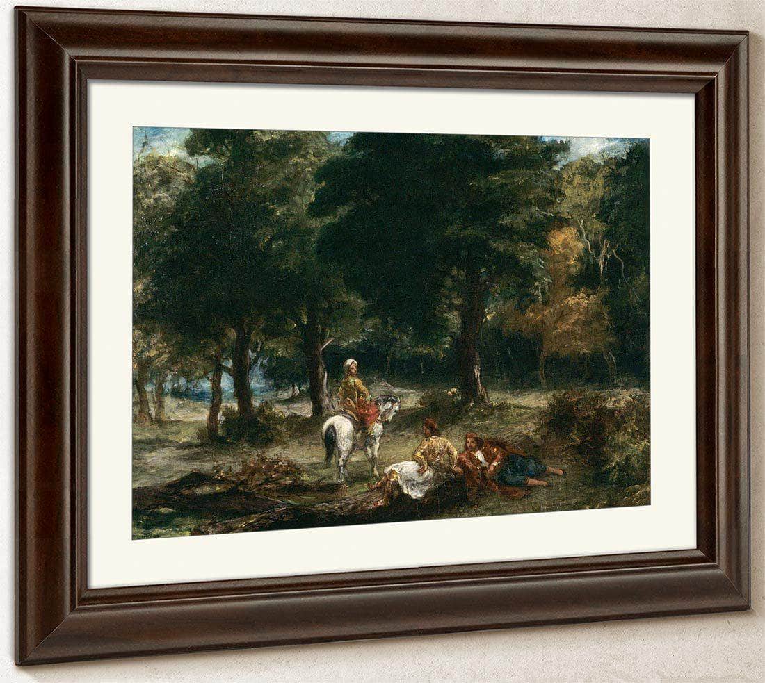 The Farm At The Entrance To The Woods By  Bonheur Rosa By Eugene Delacroix Fine Art Print