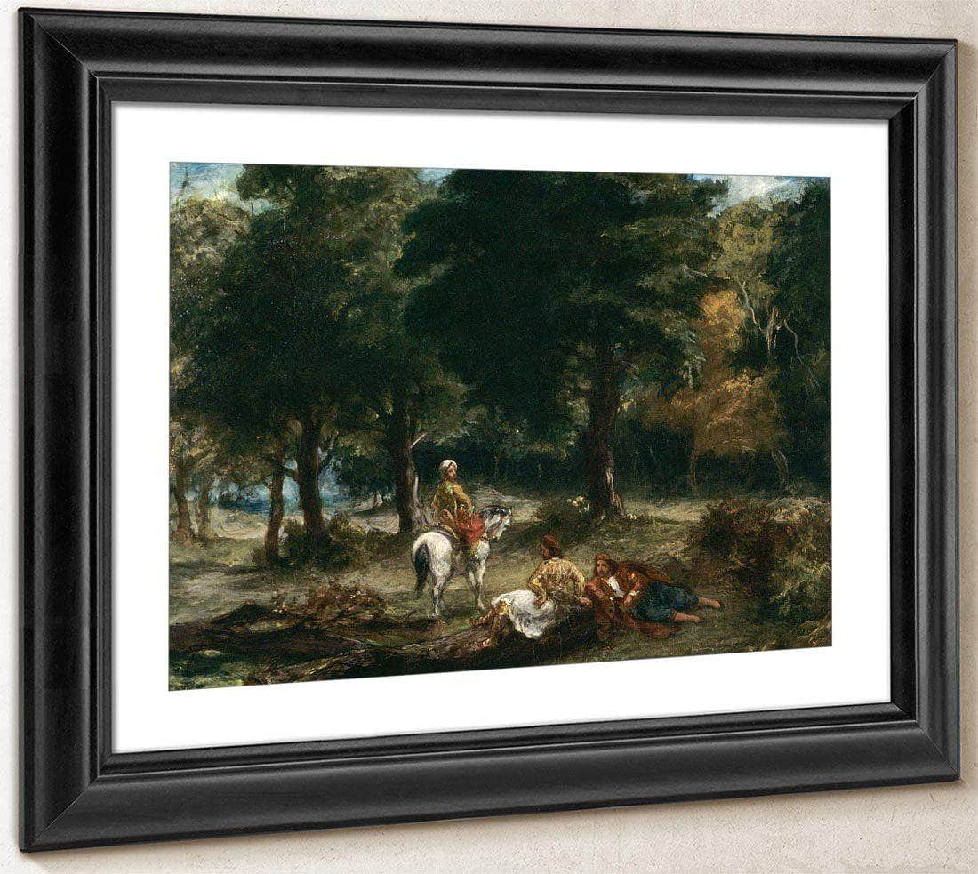 The Farm At The Entrance To The Woods By  Bonheur Rosa By Eugene Delacroix Fine Art Print
