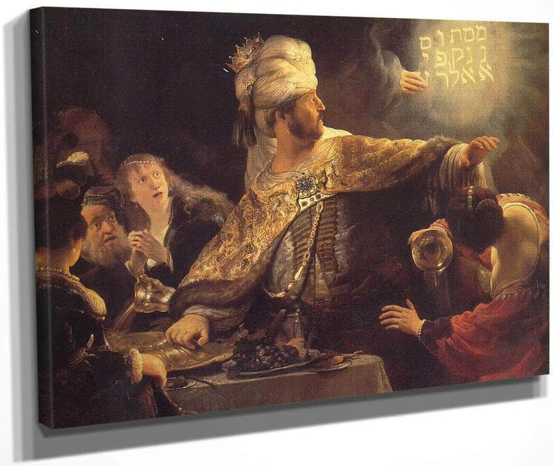 The Feast Of Belshazzar 1635 By Rembrandt Fine Art Print