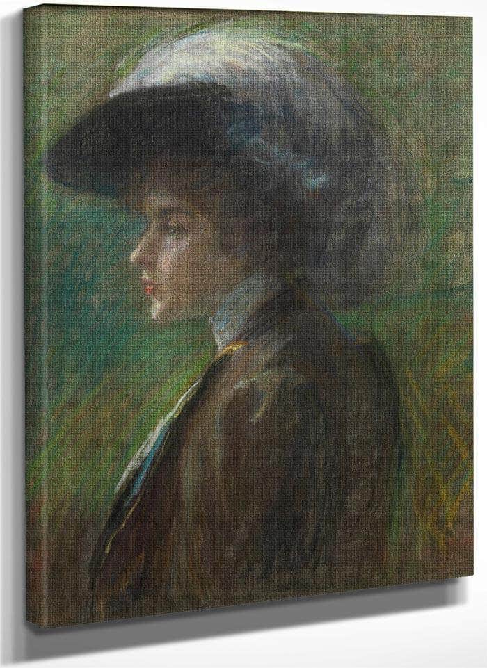 The Feathered Hat By Alice Pike Barney Fine Art Print