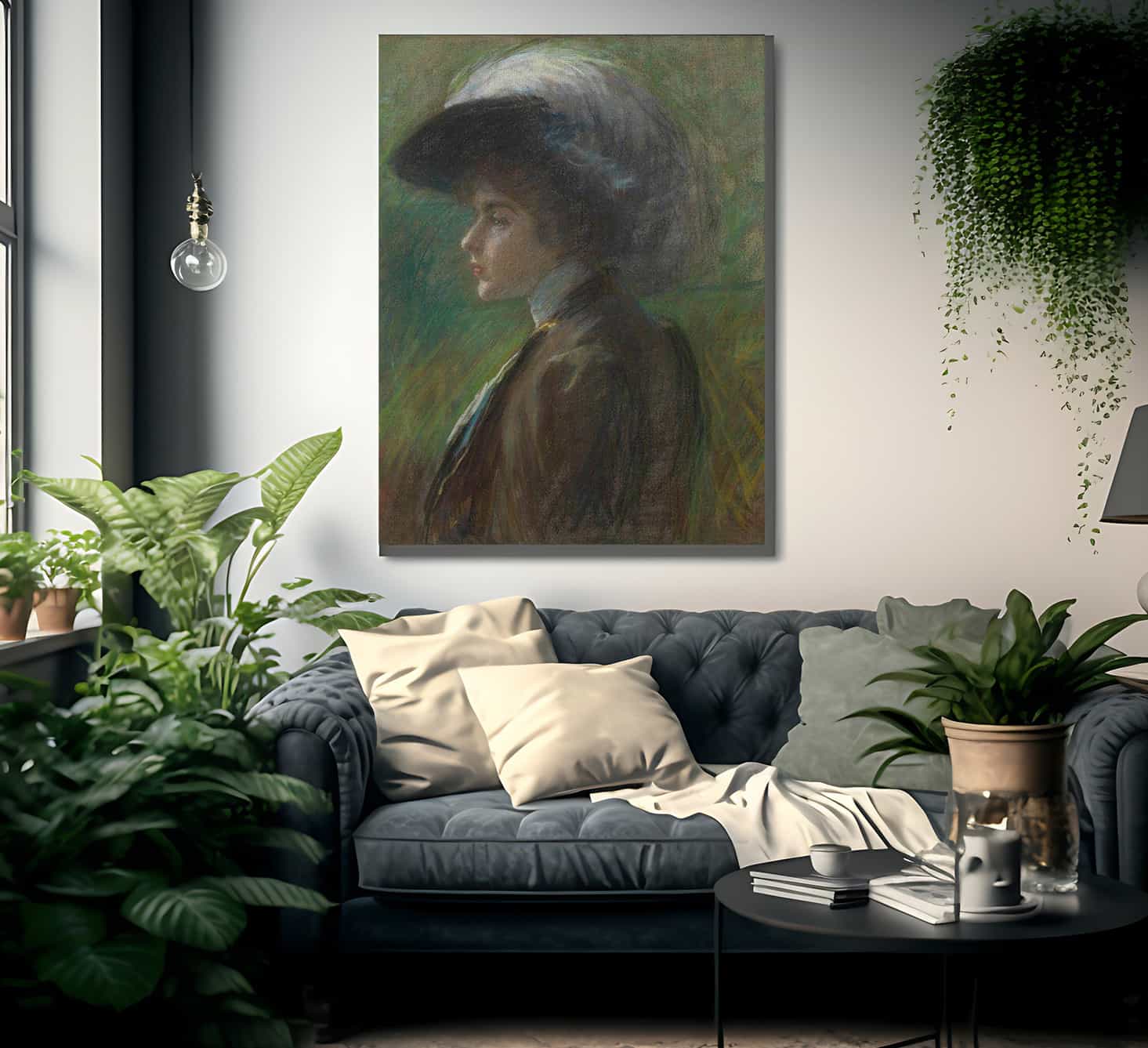 The Feathered Hat By Alice Pike Barney Fine Art Print