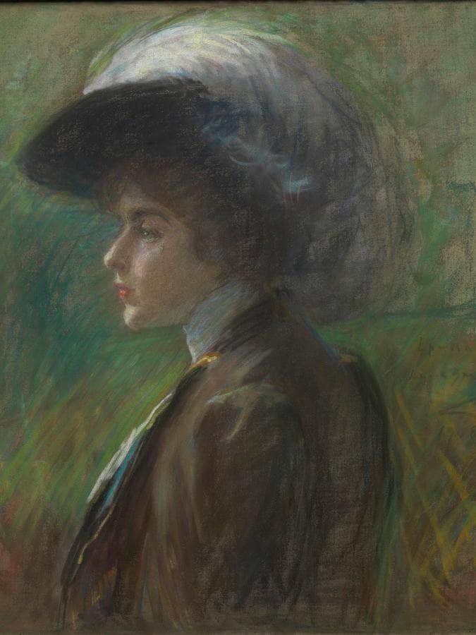 The Feathered Hat By Alice Pike Barney Fine Art Print