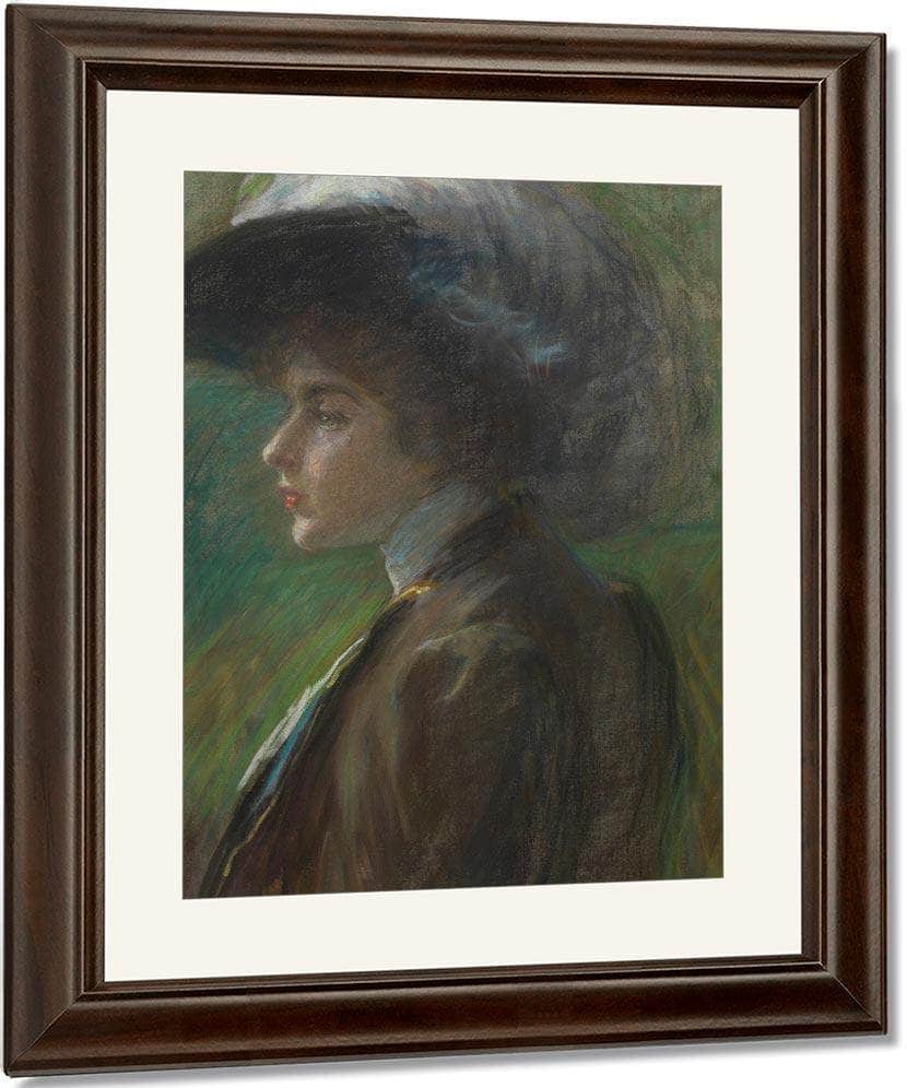 The Feathered Hat By Alice Pike Barney Fine Art Print