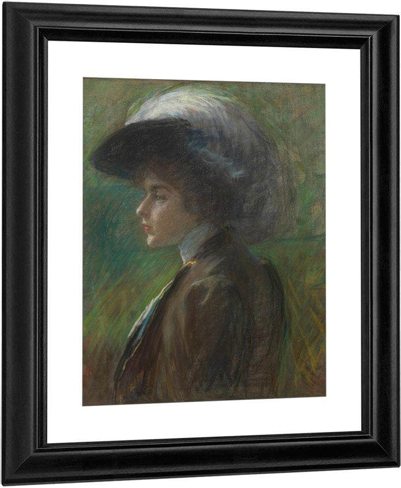 The Feathered Hat By Alice Pike Barney Fine Art Print