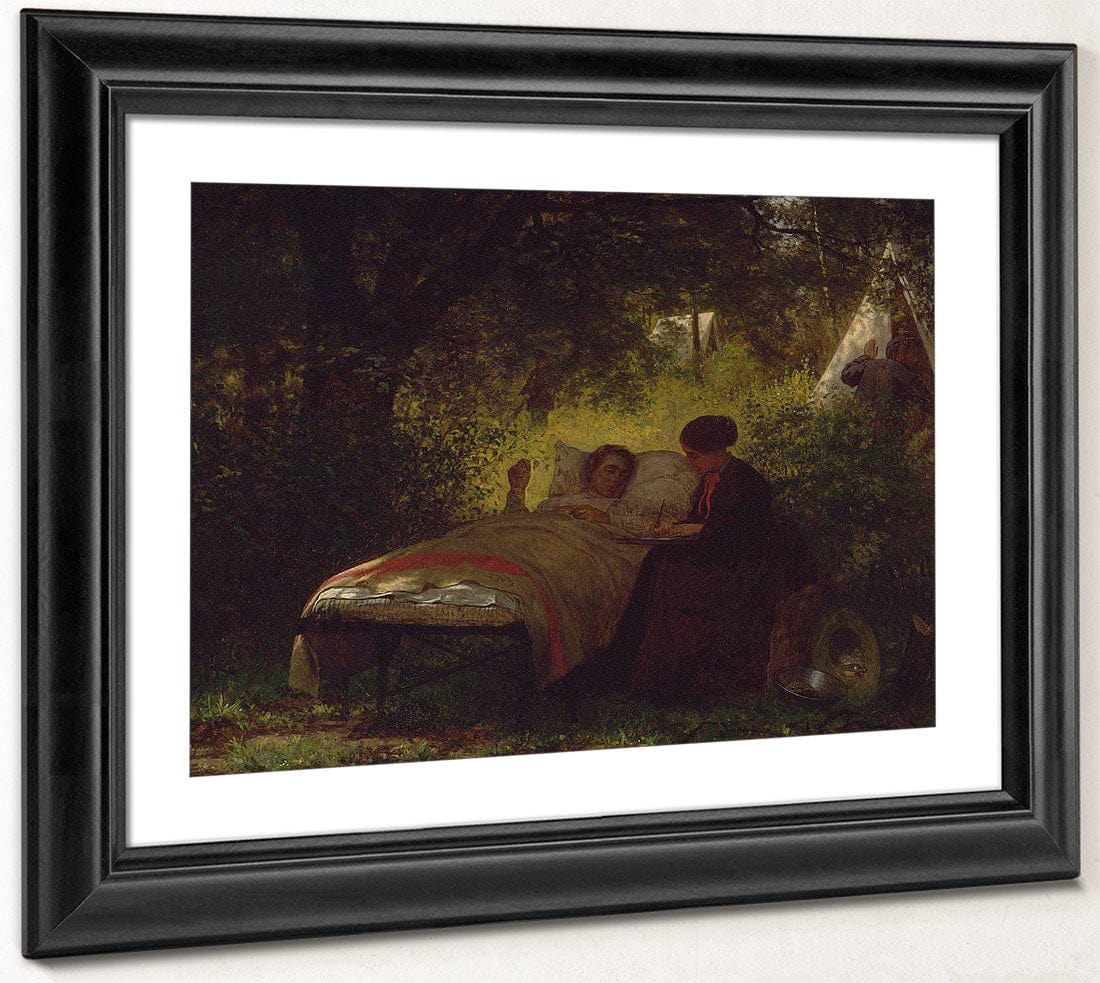 The Field Hospital By Eastman Johnson Fine Art Print