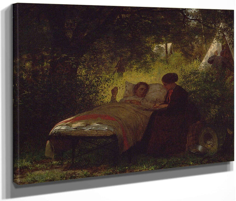 The Field Hospital By Eastman Johnson Fine Art Print