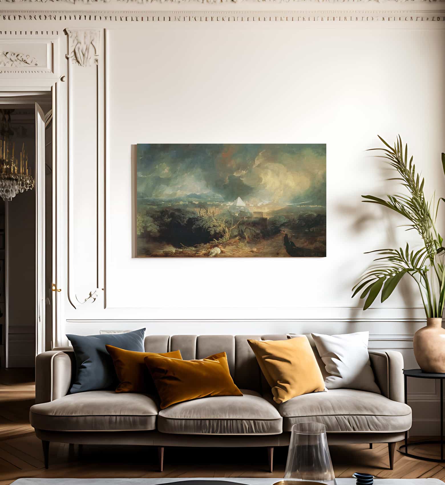 The Fifth Plague Of Egypt By Jwm Turner Fine Art Print