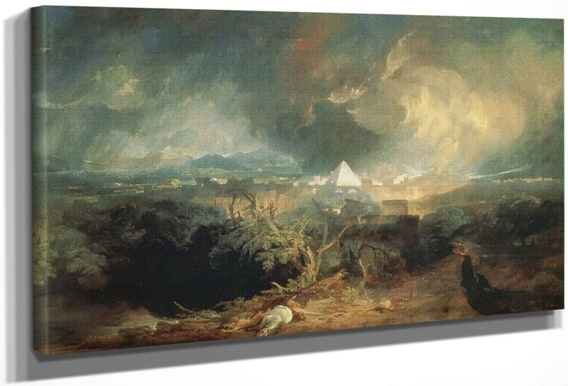The Fifth Plague Of Egypt By Jwm Turner Fine Art Print