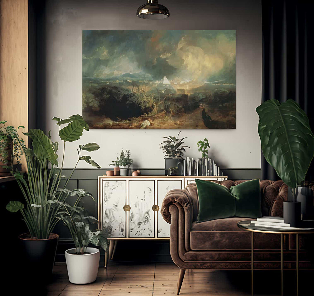 The Fifth Plague Of Egypt By Jwm Turner Fine Art Print