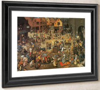 The Fight Between Carnival And Lent 1559 By Pieter Bruegel Fine Art Print