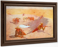 The Fight For The Water Hole By Frederic Remington Fine Art Print