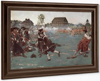 The Fight On Lexington Common April 19 1775 By Howard Pyle Fine Art Print