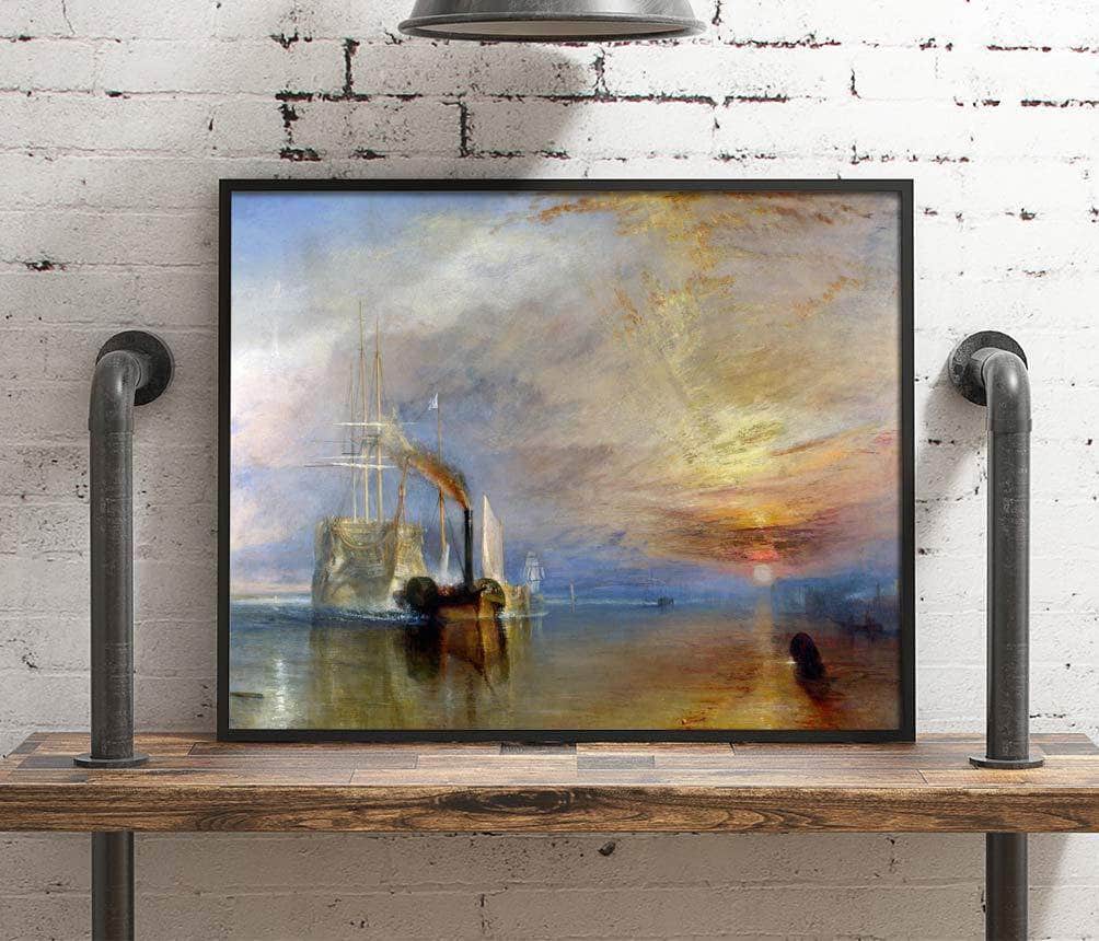 The Fighting Temeraire Painting Joseph Mw Turner Canvas Art Fine Art Print