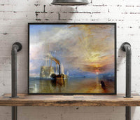 The Fighting Temeraire Painting Joseph Mw Turner Canvas Art Fine Art Print