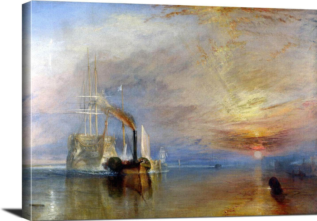 The Fighting Temeraire Painting Joseph Mw Turner Canvas Art Fine Art Print