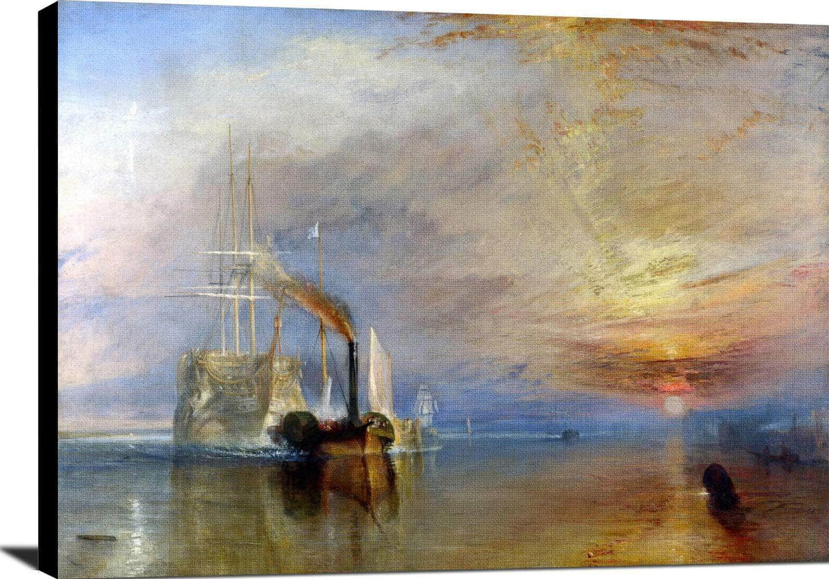 The Fighting Temeraire Painting Joseph Mw Turner Canvas Art Fine Art Print