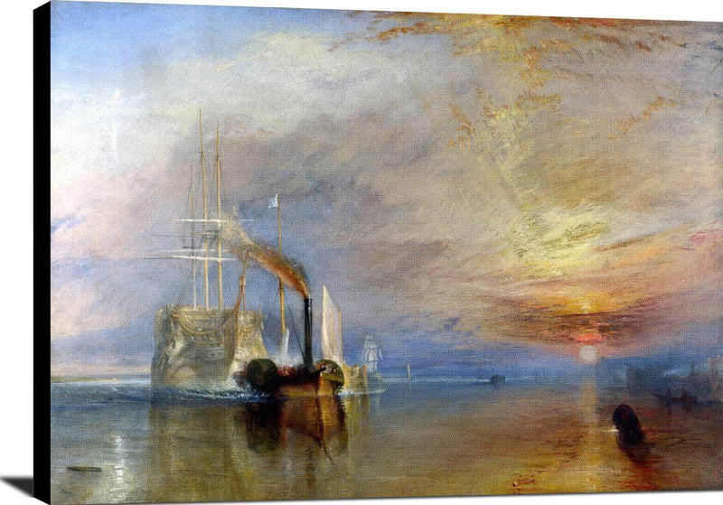 The Fighting Temeraire Painting Joseph Mw Turner Canvas Art Fine Art Print