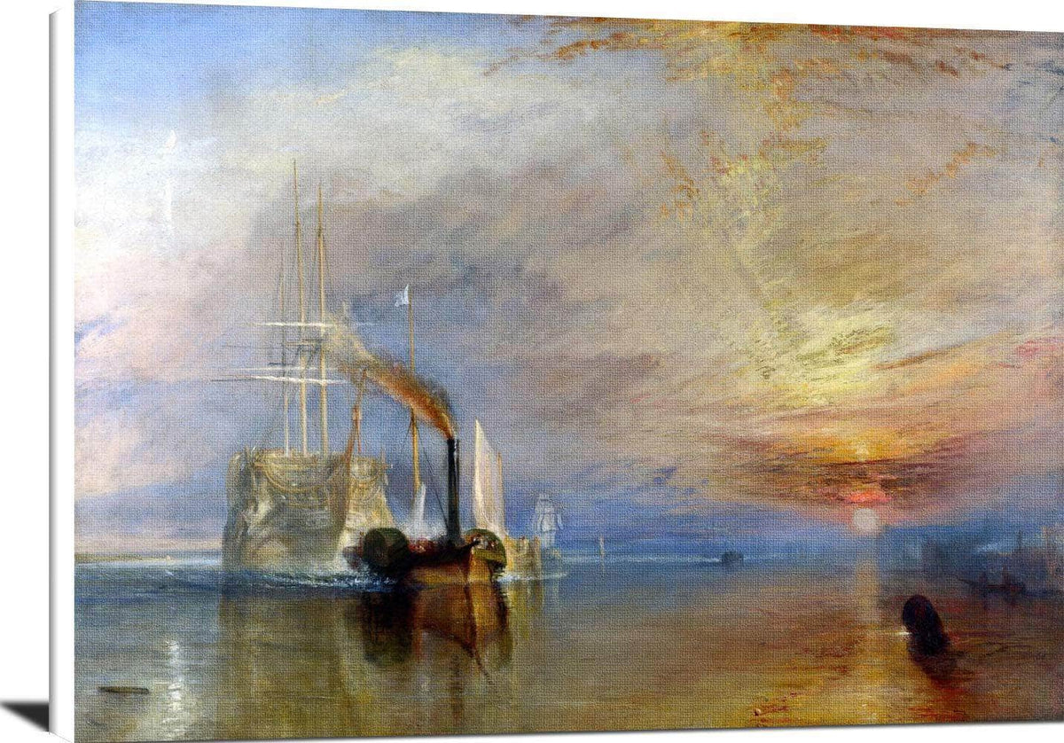 The Fighting Temeraire Painting Joseph Mw Turner Canvas Art Fine Art Print