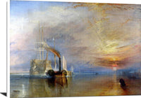 The Fighting Temeraire Painting Joseph Mw Turner Canvas Art Fine Art Print