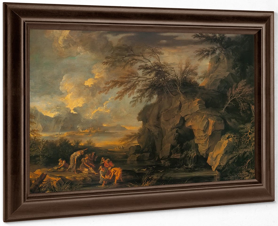 The Finding Of Moses By Salvator Rosa Fine Art Print