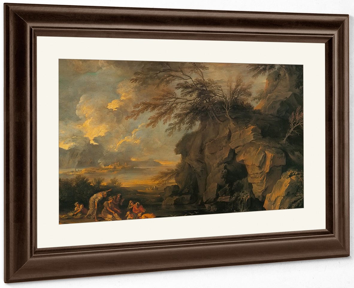 The Finding Of Moses By Salvator Rosa Fine Art Print