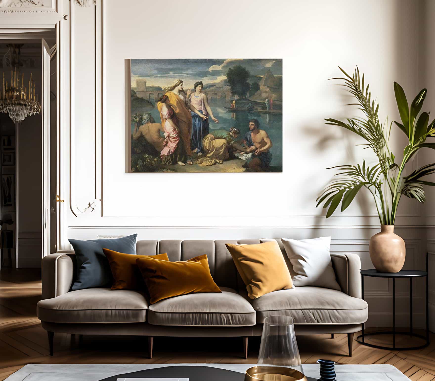 The Finding Of Moses I By Nicholas Poussin Fine Art Print