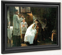 The First And Last Communion 1888 By Cristobal Rojas Poleo Fine Art Print