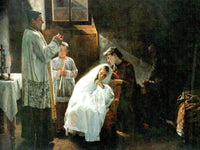 The First And Last Communion 1888 By Cristobal Rojas Poleo Fine Art Print